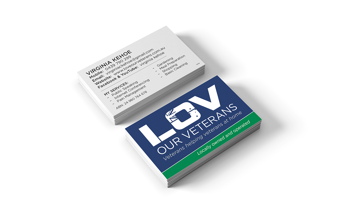 LOV – Love Our Veterans Business Cards