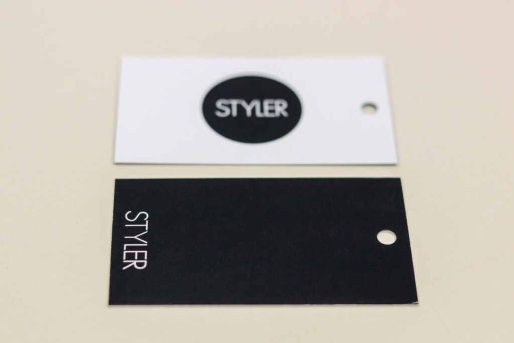 Styler swing tags