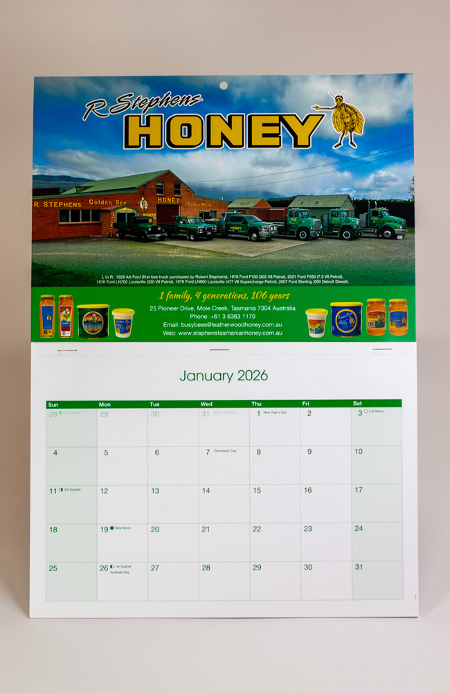 StephensHoney 26 Calendar